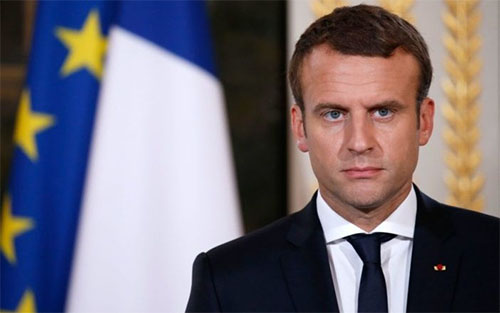 Emmanuel Macron El Presidente de Francia lamenta la decisión de Trump de retirarse de Siria